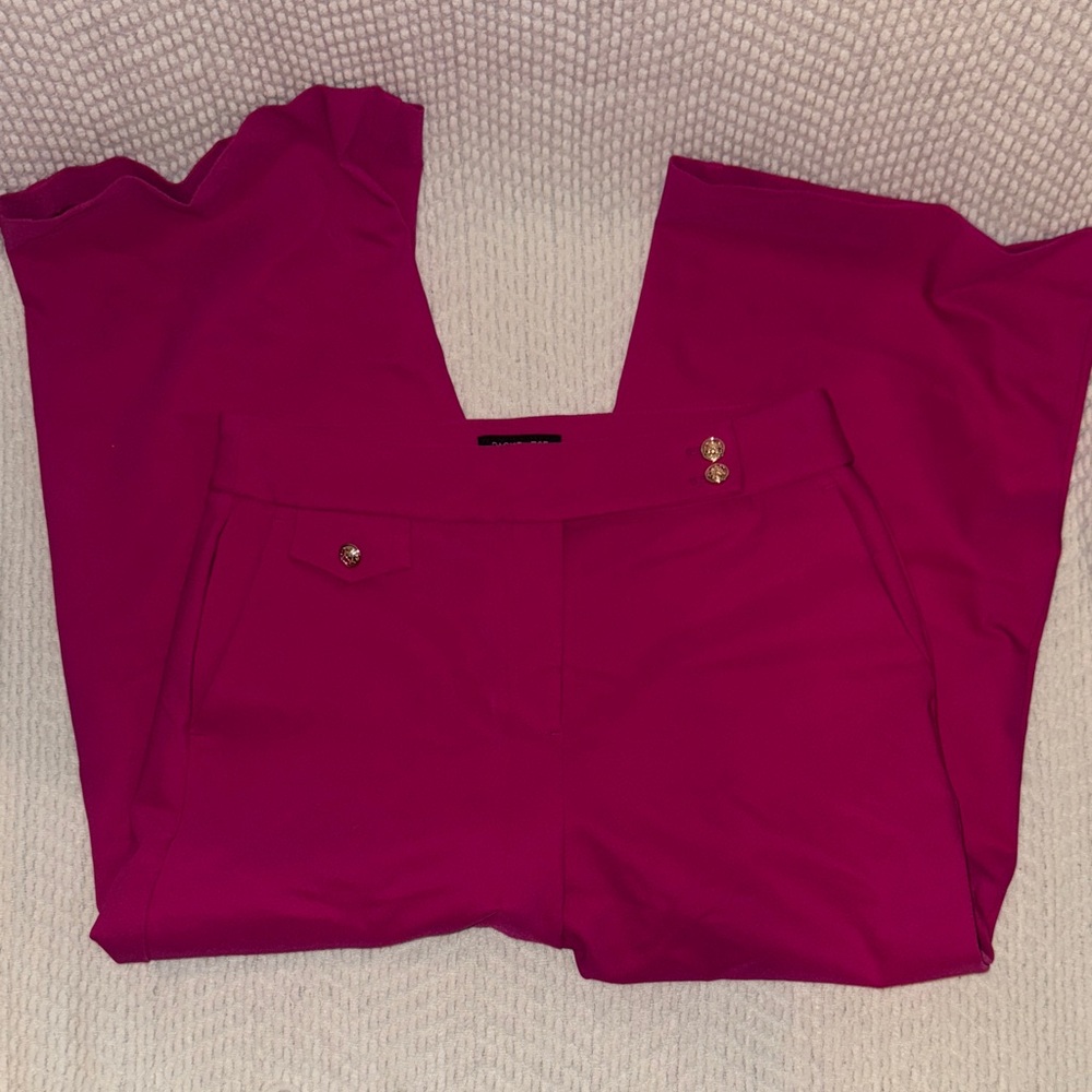 Rachel Zoe Fuchsia Wide Leg Pants
